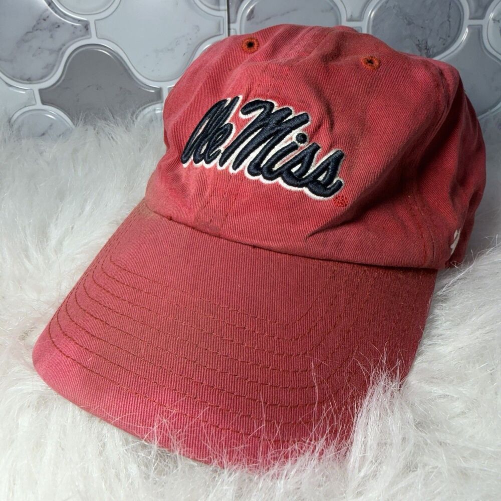 Ole Miss Rebels Mississippi Red Captivating Headwear Adjustable Baseball Cap Hat